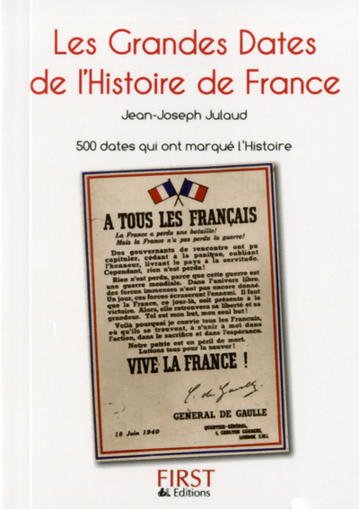 PETIT LIVRE DE - GRANDES DATES DE L´HISTOIRE DE FRANCE 2ED