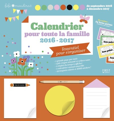 CALENDRIER POUR TOUTE LA FAMILLE 2016-2017