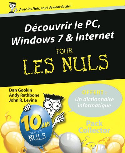 DECOUVRIR LE PC WINDOWS 7 ET INTERNET POUR LES NULS + LIVRET 64P COFFRET COLLECTOR