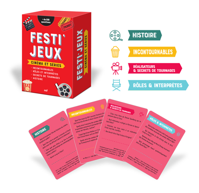 FESTI´JEUX - CINEMA ET SERIES - PLUS DE 600 QUESTIONS POUR LES FANS DE CINEMA !