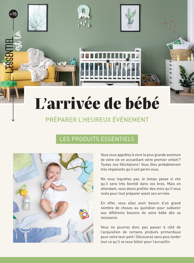 ARRIVEE DE BEBE - PREPARER L´ HEUREUX EVENEMENT