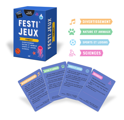FESTI´JEUX - FAMILY - PLUS DE 600 QUESTIONS POUR DES MOMENTS CONVIVIAUX !