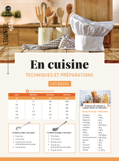 EN CUISINE : TECHNIQUES ET PREPARATIONS / ESSENTIEL EST LA N10