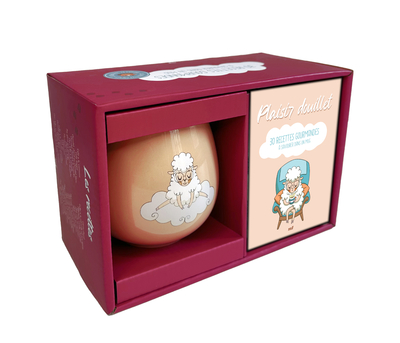 COFFRET MUG - PLAISIR DOUILLET - 30 RECETTES GOURMANDES - UN JOLI MUG EN CERAMIQUE ET UN LIVRE