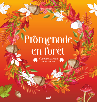 PROMENADE EN FORET - COLORIAGES POUR ME DETENDRE - 48 COLORIAGES D´ART-THERAPIE POUR ME DETENDRE ET