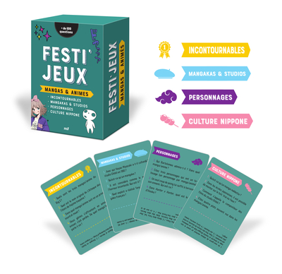 FESTI´JEUX - MANGAS ET ANIME - PLUS DE 600 QUESTIONS POUR LES INCOLLABLES EN MANGAS ET ANIMES !