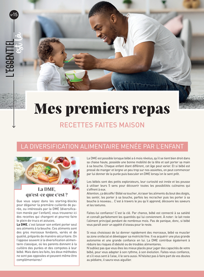 MES PREMIERS REPAS : RECETTES FAITES MAISON - LA DIVERSIFICATION ALIMENTAIRE MENEE PAR L´ENFANT