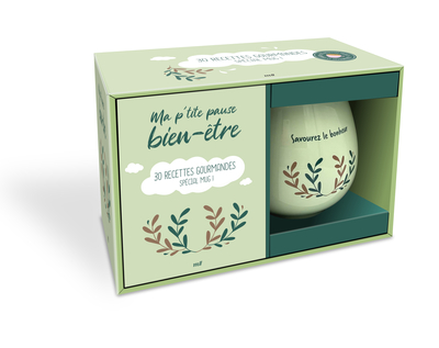 COFFRET MUG - MA P´TITE PAUSE BIEN-ETRE - 30 RECETTES GOURMANDES SPECIAL MUG !