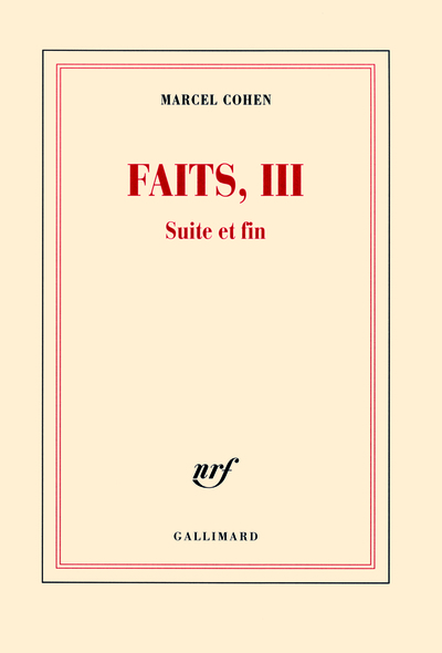 FAITS, III SUITE ET FIN