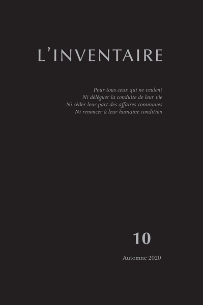 INVENTAIRE N 10