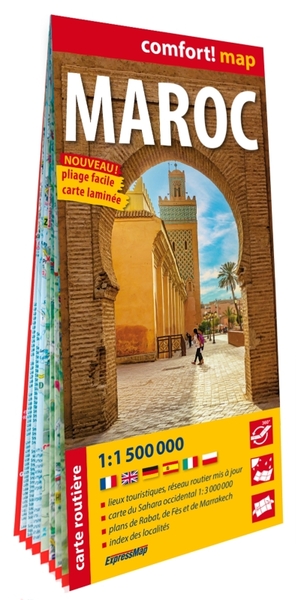 MAROC 1/1.500.000 (CARTE FORMAT GRAND LAMINEE)