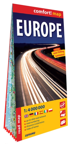 EUROPE 1/4.000.000 (CARTE GRAND FORMAT LAMINEE)