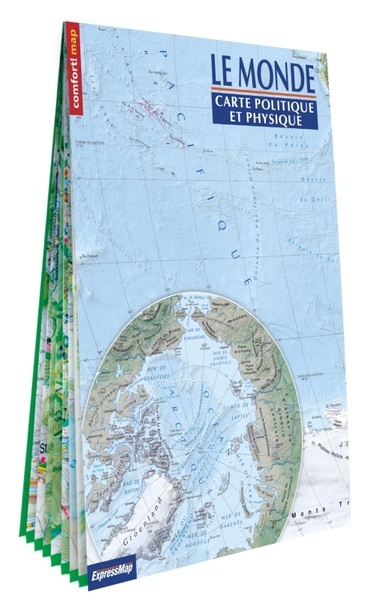 MONDE 1/31.000.000 CARTE POLITIQUE ET PHYSIQUE (FORMAT XXL, LAMINEE)