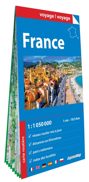 FRANCE 1/1.050.000 (CARTE GRAND FORMAT EN PAPIER)