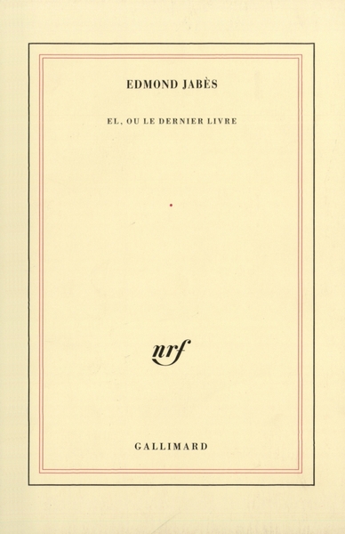 EL,OU LE DERNIER LIVRE