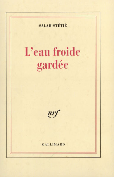 EAU FROIDE GARDEE