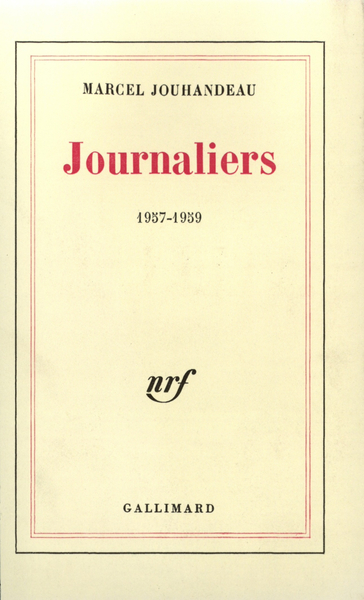 JOURNALIERS 1957-1959 - JOUHANDEAU