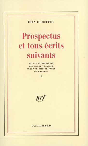 PROSPECTUS ET TOUS ECRITS SUIVANTS T1