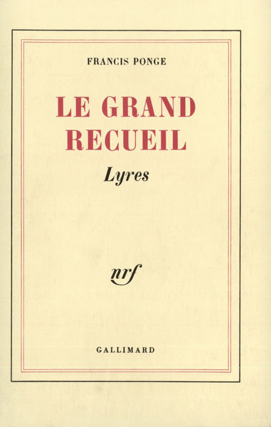 GRAND RECUEIL T1