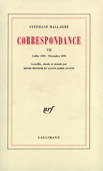 CORRESPONDANCE MALLARME T7