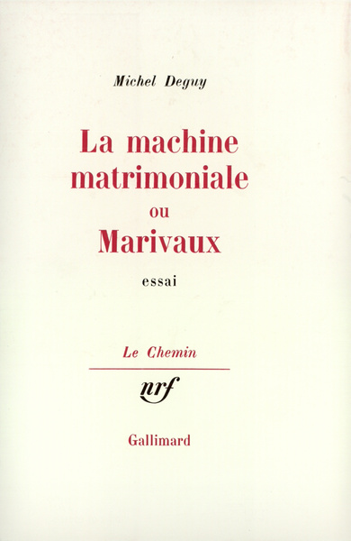MACHINE MATRIMONIALE OU MARIVAUX