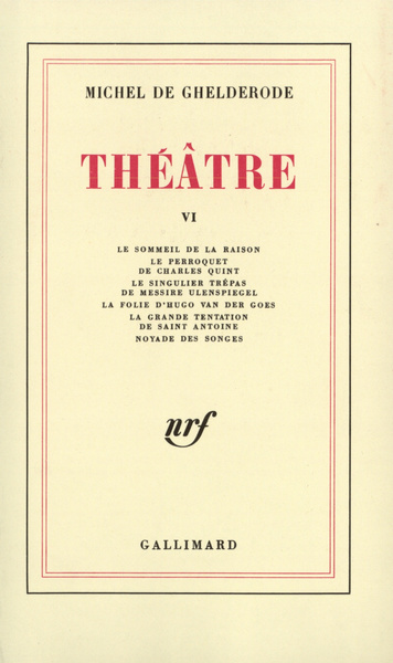 THEATRE T6 - GHELDERODE