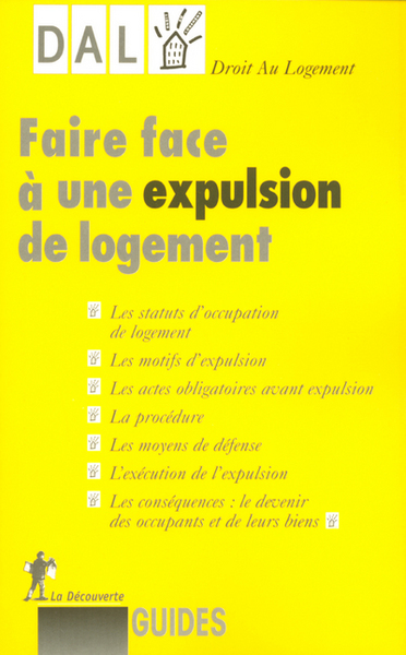 FAIRE FACE A UNE EXPULSION DE LOGEMENT