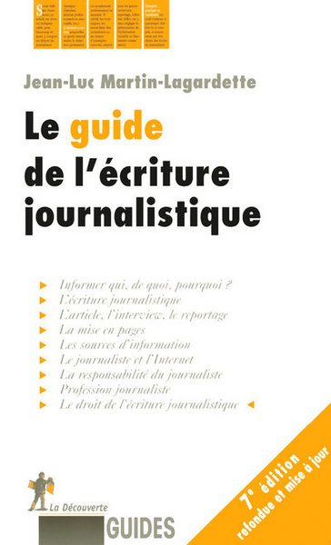 GUIDE DE L´ECRITURE JOURNALISTIQUE