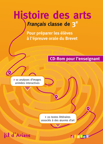 HISTOIRE DES ARTS 3E - CD ROM ENSEIGNANT