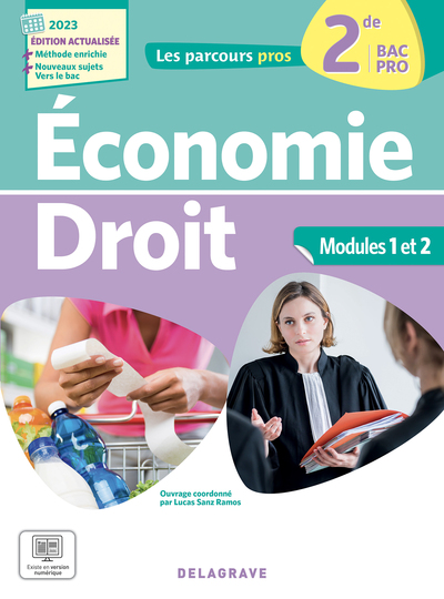 PARCOURS PROS - ECONOMIE-DROIT 2DE BAC PRO (2023) - POCHETTE ELEVE