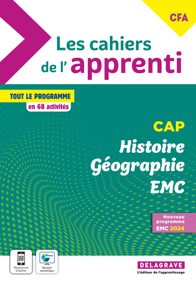 CAHIERS DE L´APPRENTI HISTOIRE GEOGRAPHIE EMC CAP ET CFA (2024) - POCHE