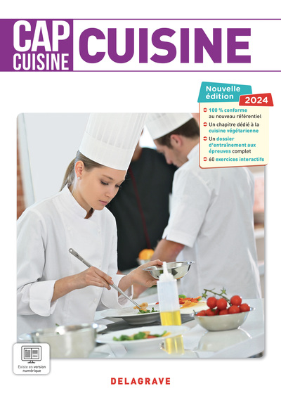 CUISINE 1RE ET 2E ANNEES CAP CUISINE (2024) - POCHETTE ELEVE