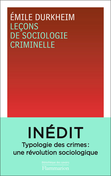 LECONS DE SOCIOLOGIE CRIMINELLE