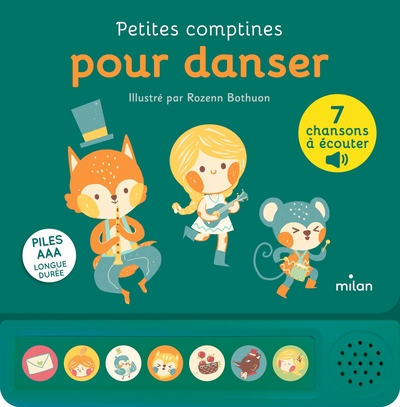 CONTES ET COMPTINES A ECOUTER - PETITES COMPTINES POUR DANSER - LIVRE SONORE - DES 1 AN