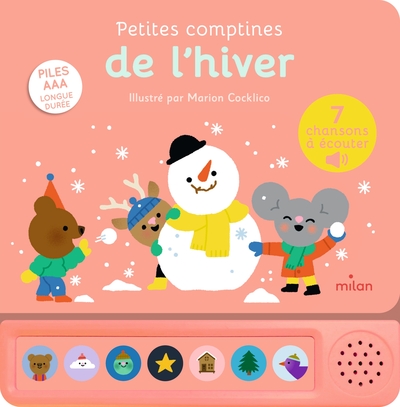CONTES ET COMPTINES A ECOUTER - PETITES COMPTINES DE L´HIVER- LIVRE SONORE - DES 1 AN