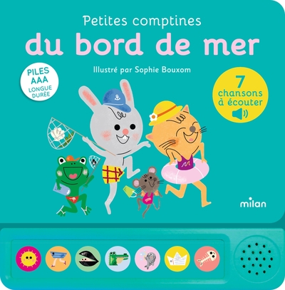 CONTES ET COMPTINES A ECOUTER - PETITES COMPTINES DU BORD DE MER - LIVRE SONORE - DES 1 AN