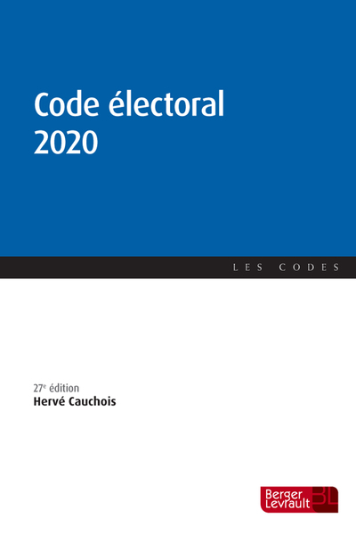 CODE ELECTORAL 2020 (27E ED.)
