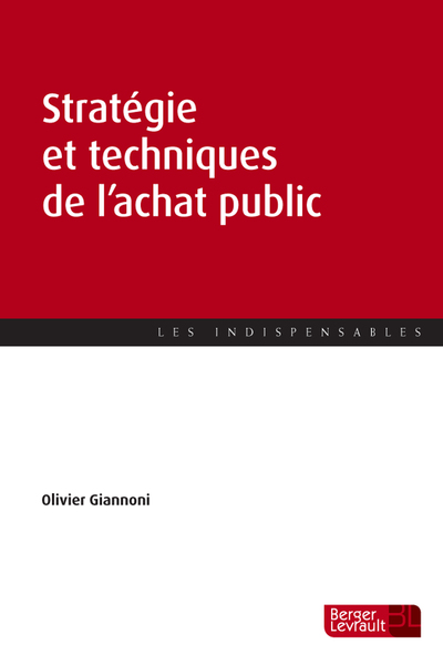 STRATEGIE ET TECHNIQUES DE L´ACHAT PUBLIC
