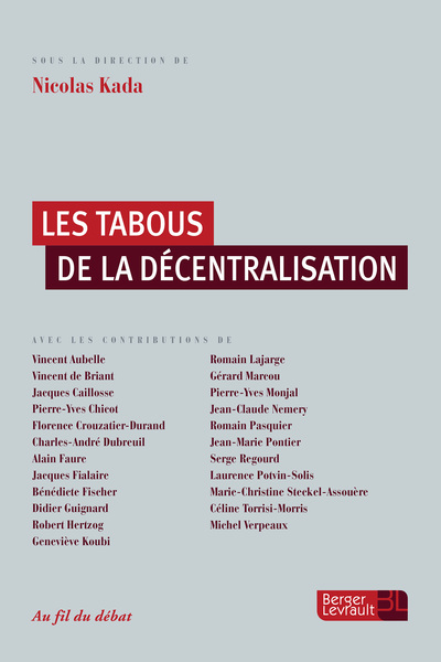 TABOUS DE LA DECENTRALISATION
