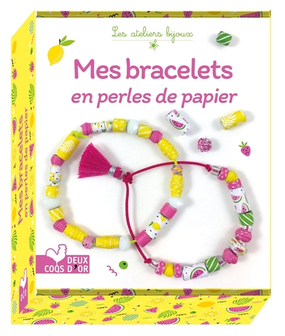 MES BRACELETS EN PERLES DE PAPIER - MINI COFFRET AVEC ACCESSOIRES