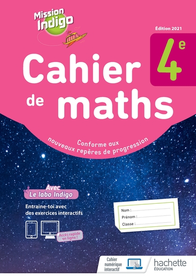 MISSION INDIGO 4E - CAHIER D´ACTIVITES - ED. 2021