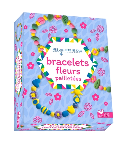 MON BRACELET FLEURS PAILLETEES - MINI COFFRET AVEC ACCESSOIRES