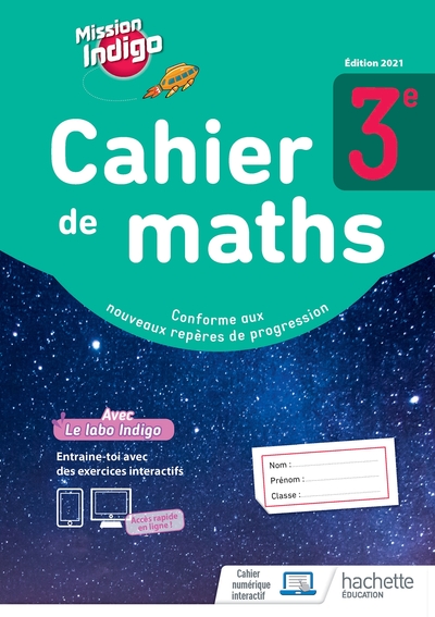 MISSION INDIGO 3E - CAHIER D´ACTIVITES - ED. 2021
