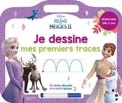 DISNEY - REINE DES NEIGES 2 - ARDOISE JE DESSINE MES PREMIERS TRACES (DES 3