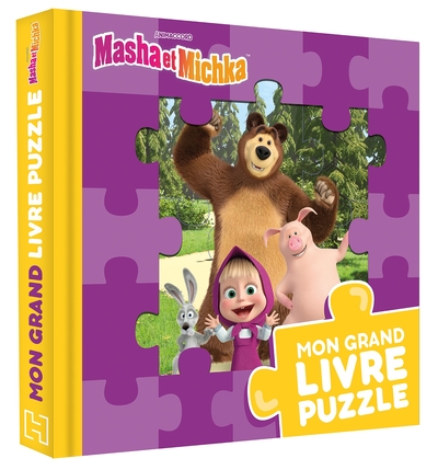MASHA ET MICHKA - MON GRAND LIVRE PUZZLE 2023