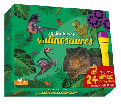 JE DECOUVRE LES DINOSAURES - COFFRET AVEC LAMPE MAGIQUE