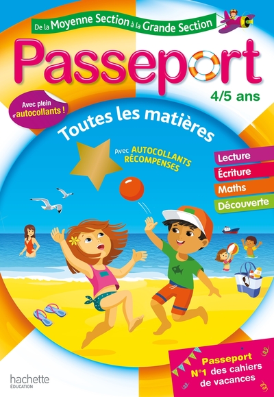 PASSEPORT CAHIER DE VACANCES 2020 - DE LA MS A LA GS - 4/5 ANS