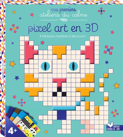 PIXEL ART EN 3D - BOITE AVEC ACCESSOIRES