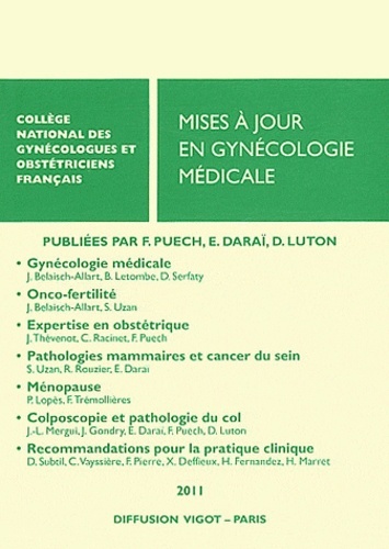 MISES A JOUR EN GYNECOLOGIE MEDICALE 2011