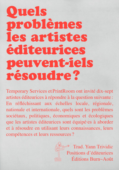 #5 QUELS PROBLEMES LES ARTISTES EDITEURICES PEUVENT-IELS RESOUDRE ?